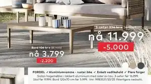 Skeidar Bord tilbud