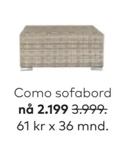 Skeidar Como sofabord tilbud
