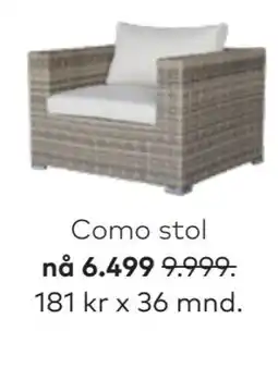 Skeidar Como stol tilbud