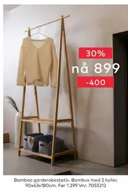 Skeidar Bamboo garderobestativ tilbud