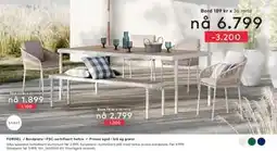 Skeidar Alba spisestol hvitlakkert aluminium tilbud