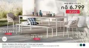 Skeidar Alba spisestol hvitlakkert aluminium tilbud