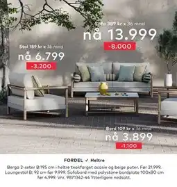 Skeidar Loungestol tilbud
