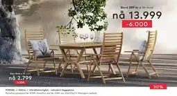 Skeidar Portefino spisebord tilbud