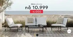 Skeidar Vega sofagruppe tilbud