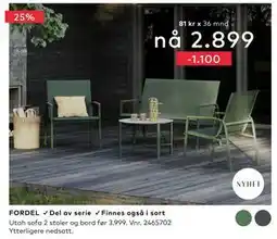 Skeidar Utah sofa tilbud