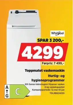 POWER Toppmatet vaskemaskin tilbud