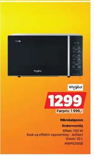 POWER Mikrobølgeovn tilbud