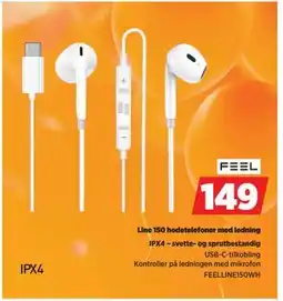 POWER Line 150 hodetelefoner med ledning tilbud