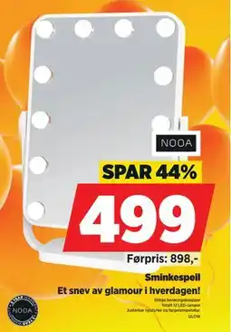 POWER Sminkespeil tilbud