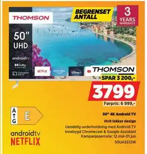 POWER 50 4K Android TV tilbud