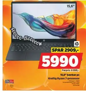 POWER 15,6 bærbar pc tilbud