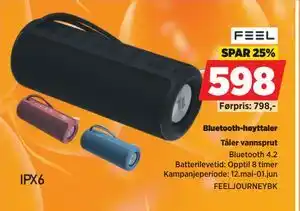 POWER Bluetooth-høyttaler tilbud