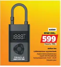POWER Luftkompressor og powerbank tilbud