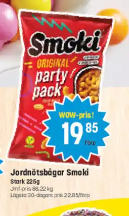 Eurocash Jordnötsbågar Smoki tilbud