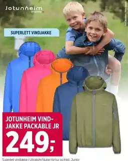Sport 1 JOTUNHEIM VIND- JAKKE PACKABLE JR tilbud