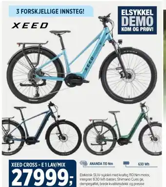 Sport 1 XEED CROSS - E 1 LAV/MIX tilbud
