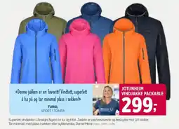 Sport 1 JOTUNHEIM VINDJAKKE PACKABLE tilbud