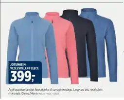 Sport 1 JOTUNHEIM VESLEVOLLEN FLEECE tilbud