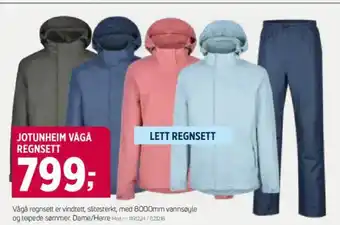 Sport 1 JOTUNHEIM VÅGÅ REGNSETT tilbud