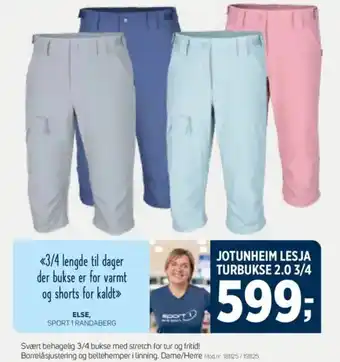 Sport 1 JOTUNHEIM LESJA TURBUKSE 2.0 3/4 tilbud