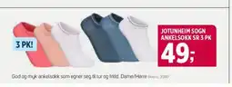 Sport 1 JOTUNHEIM SOGN ANKELSOKK SR 3 PK tilbud