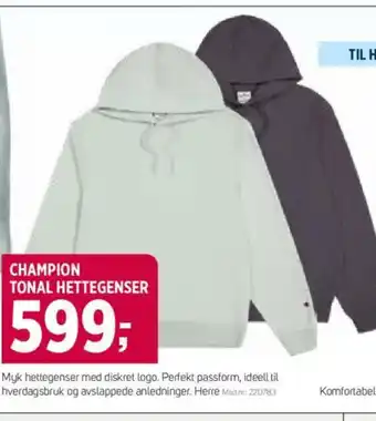Sport 1 CHAMPION TONAL HETTEGENSER tilbud