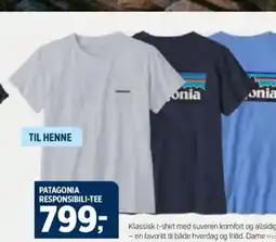 Sport 1 PATAGONIA RESPONSIBILI-TEE tilbud