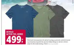 Sport 1 DEVOLD ACTIVE TEE, HERRE tilbud