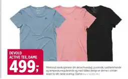 Sport 1 DEVOLD ACTIVE TEE, DAME tilbud