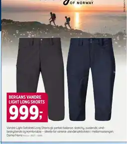 Sport 1 BERGANS VANDRE LIGHT LONG SHORTS tilbud