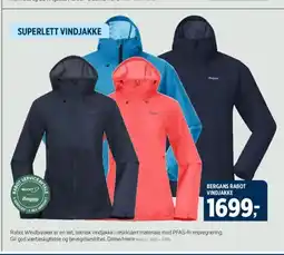 Sport 1 BERGANS RABOT VINDJAKKE tilbud