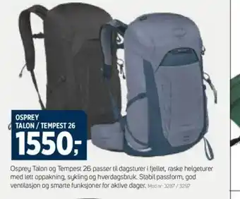 Sport 1 OSPREY TALON/TEMPEST 26 tilbud