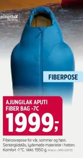 Sport 1 AJUNGILAK APUTI FIBER BAG -7C tilbud