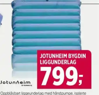 Sport 1 JOTUNHEIM BYGDIN LIGGUNDERLAG tilbud