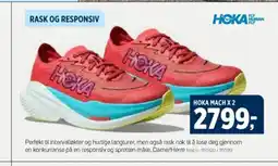 Sport 1 HOKA MACH X 2 RASK OG RESPONSIV tilbud