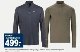 Sport 1 WORKOUT HILLON MIDLAYER tilbud