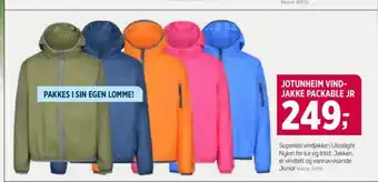 Sport 1 JOTUNHEIM VIND- JAKKE PACKABLE JR tilbud