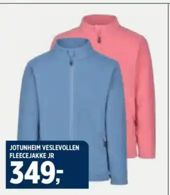 Sport 1 JOTUNHEIM VESLEVOLLEN FLEECEJAKKE JR tilbud