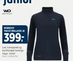 Sport 1 WORKOUT YNGVE MIDLAYER JR tilbud