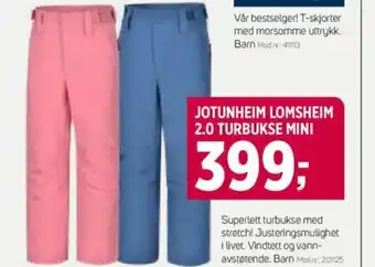 Sport 1 JOTUNHEIM LOMSHEIM 2.0 TURBUKSE MINI tilbud