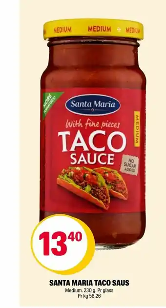 Coop Extra Santa maria taco saus tilbud
