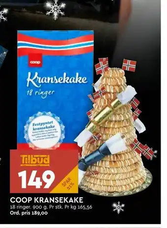 Coop Mega Coop kransekake tilbud