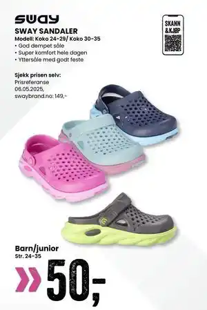 Sport Outlet SWAY SANDALER tilbud