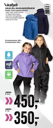 Sport Outlet VIKAFJELL REGNJAKKE/BUKSE tilbud