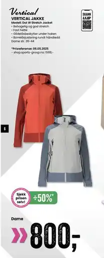 Sport Outlet VERTICAL JAKKE tilbud