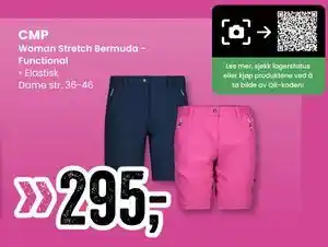 Sport Outlet Woman Stretch Bermuda Functional tilbud