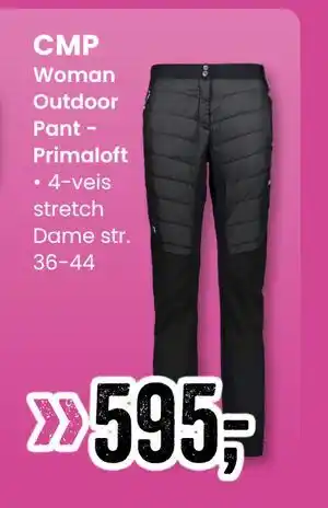 Sport Outlet Woman Outdoor Pant Primaloft tilbud