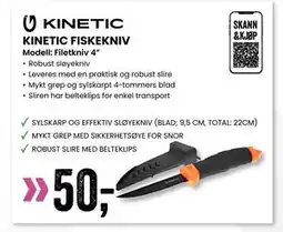 Sport Outlet KINETIC FISKEKNIV tilbud