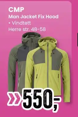 Sport Outlet Man Jacket Fix Hood tilbud